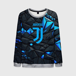 Свитшот мужской Blue logo Juventus, цвет: 3D-меланж