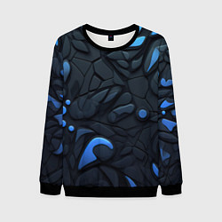 Мужской свитшот Blue black abstract texture