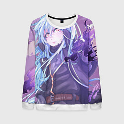 Свитшот мужской О моём перерождении в слизь Римуру, цвет: 3D-белый