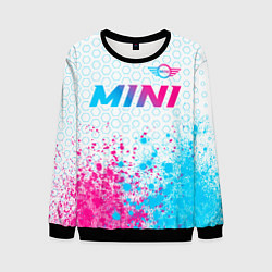 Мужской свитшот Mini neon gradient style: символ сверху