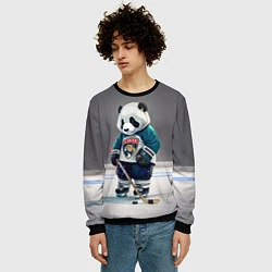 Свитшот мужской Panda striker of the Florida Panthers, цвет: 3D-черный — фото 2