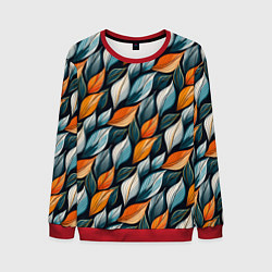 Мужской свитшот Узор из листьев поздняя осень