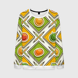 Мужской свитшот Fruits and berries pattern
