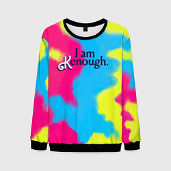 Свитшот мужской I Am Kenough Tie-Dye, цвет: 3D-черный