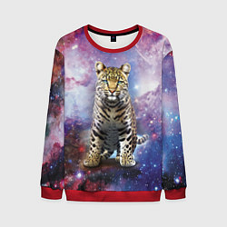 Свитшот мужской Space leopard, цвет: 3D-красный