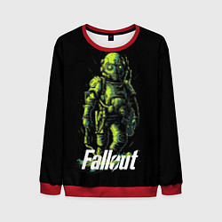 Свитшот мужской Fallout green, цвет: 3D-красный