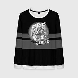Мужской свитшот Luffy gear 5 - старый мультфильм