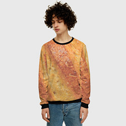 Свитшот мужской Корочка батона, цвет: 3D-черный — фото 2