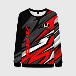 Свитшот мужской Honda - CR-V - геометрия, цвет: 3D-черный