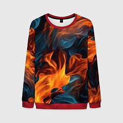 Свитшот мужской Пламя огня, цвет: 3D-красный