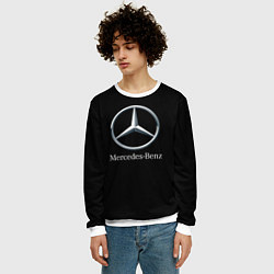 Свитшот мужской Mercedes-benz sport auto, цвет: 3D-белый — фото 2