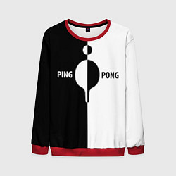Мужской свитшот Ping-Pong черно-белое