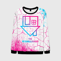 Свитшот мужской The Neighbourhood neon gradient style, цвет: 3D-черный