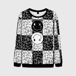 Свитшот мужской Smile chaos, цвет: 3D-черный