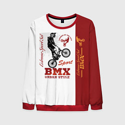 Свитшот мужской BMX urban style, цвет: 3D-красный