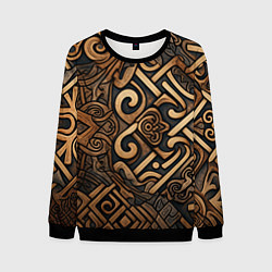 Мужской свитшот Асимметричный узор в викингском стиле