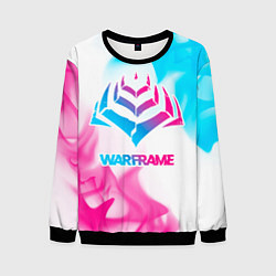 Свитшот мужской Warframe neon gradient style, цвет: 3D-черный