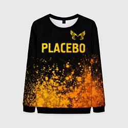 Свитшот мужской Placebo - gold gradient посередине, цвет: 3D-черный
