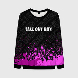 Свитшот мужской Fall Out Boy rock legends посередине, цвет: 3D-черный