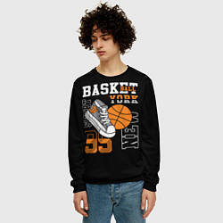 Свитшот мужской Basketball New York, цвет: 3D-черный — фото 2