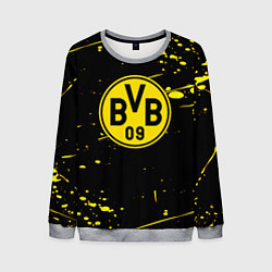 Свитшот мужской Borussia yellow splash, цвет: 3D-меланж