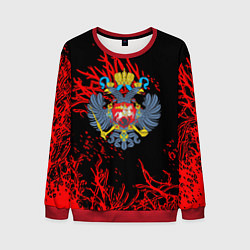 Свитшот мужской Россия патриотизм, цвет: 3D-красный