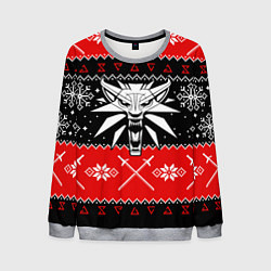 Свитшот мужской The Witcher christmas sweater, цвет: 3D-меланж