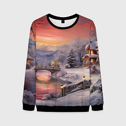 Мужской свитшот Морозная сказка праздника