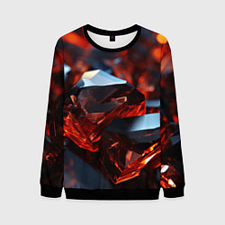 Свитшот мужской Визуальные ритмы в геометрии, цвет: 3D-черный