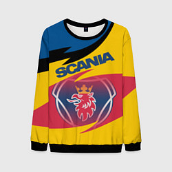 Свитшот мужской Scania logo, цвет: 3D-черный