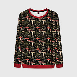 Мужской свитшот Goblincore - мухоморы