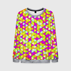 Свитшот мужской Треугольный витраж, цвет: 3D-меланж