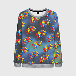 Мужской свитшот The amazing digital circus pattern
