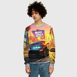 Свитшот мужской Auto GTA 6, цвет: 3D-меланж — фото 2