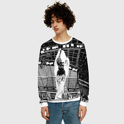 Свитшот мужской Хината Шое взлетает, цвет: 3D-белый — фото 2