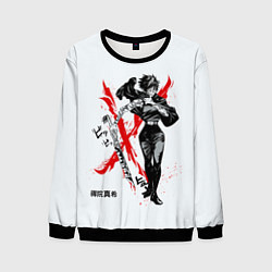 Свитшот мужской Maki Zenin - Jujutsu kaisen, цвет: 3D-черный