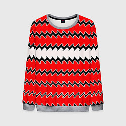 Мужской свитшот White and red stripes