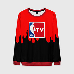 Свитшот мужской NBA sport flame, цвет: 3D-красный
