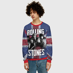 Свитшот мужской Rolling Stones - Great britain, цвет: 3D-красный — фото 2