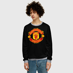 Свитшот мужской Manchester United fc club, цвет: 3D-меланж — фото 2