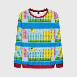 Мужской свитшот Узор из таблицы Менделеева