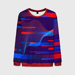 Свитшот мужской Abstraction colored, цвет: 3D-красный