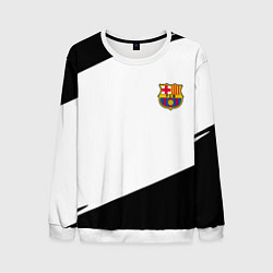 Свитшот мужской Barcelona краски чёрные спорт, цвет: 3D-белый