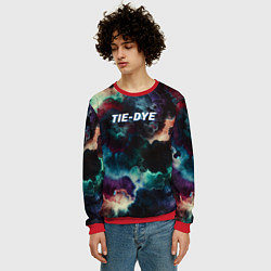 Свитшот мужской Tie - dye, цвет: 3D-красный — фото 2