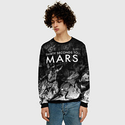 Свитшот мужской Thirty Seconds to Mars black graphite, цвет: 3D-черный — фото 2