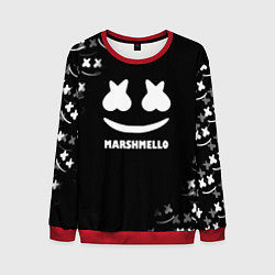 Свитшот мужской Marshmello белое лого, цвет: 3D-красный