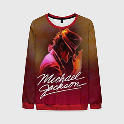 Свитшот мужской Michael Jackson нарисованный кистью, цвет: 3D-красный