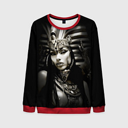 Свитшот мужской Клеопатра египетская царица, цвет: 3D-красный
