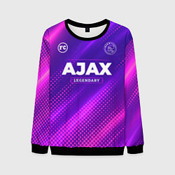 Свитшот мужской Ajax legendary sport grunge, цвет: 3D-черный