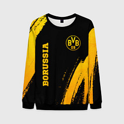 Свитшот мужской Borussia - gold gradient вертикально, цвет: 3D-черный